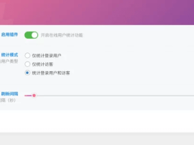 子比插件 – 在线用户统计插件v1.0