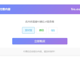 Typecho插件 – XBinPay v1.1(付费阅读插件)