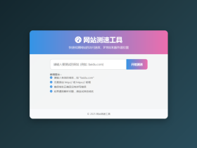 HTML源码 –网站精准测速IP